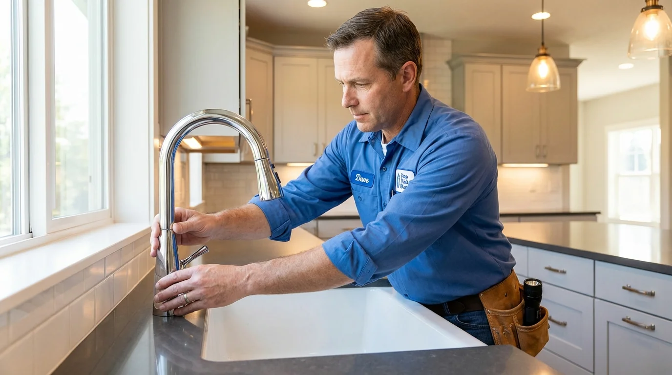 Kitchen faucet installation by Johns Plumbing LLC in Gwinn
