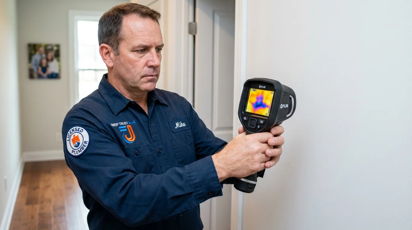 Thermal imaging leak detection by Johns Plumbing LLC in Gwinn